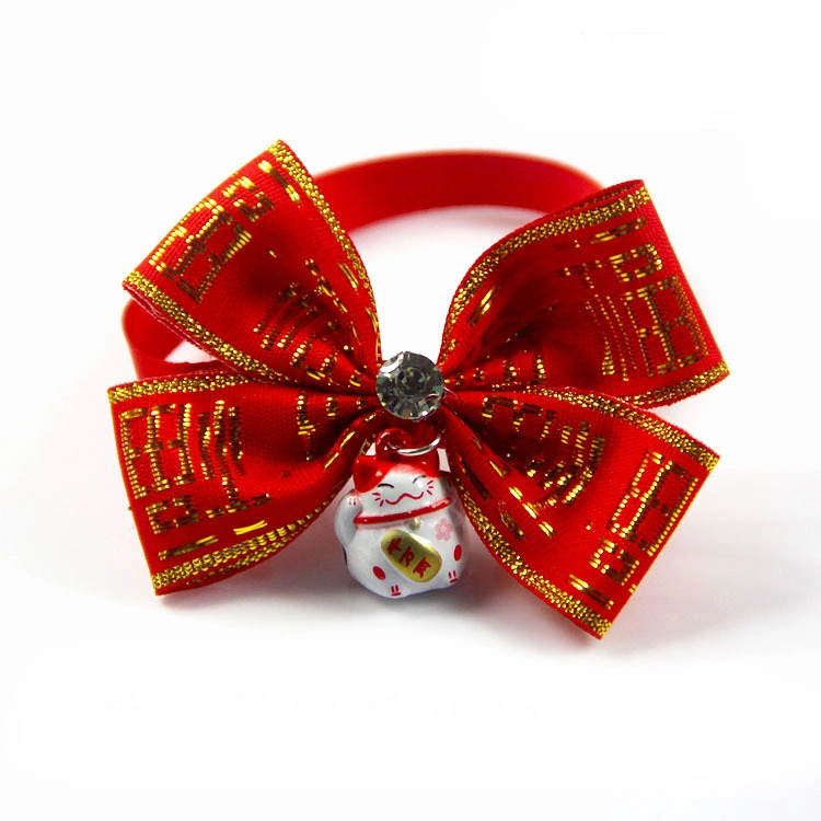 New Year′s Variety of Multi-Color Holiday Series Pet Bow Tie Pet Accessories