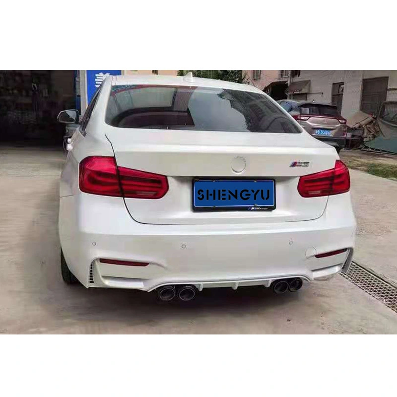 Car Accessories for BMW 3 Series F30 2012-2018 Upgrade to M3 Style Include Front and Rear Bumper with Grille Side Skirt