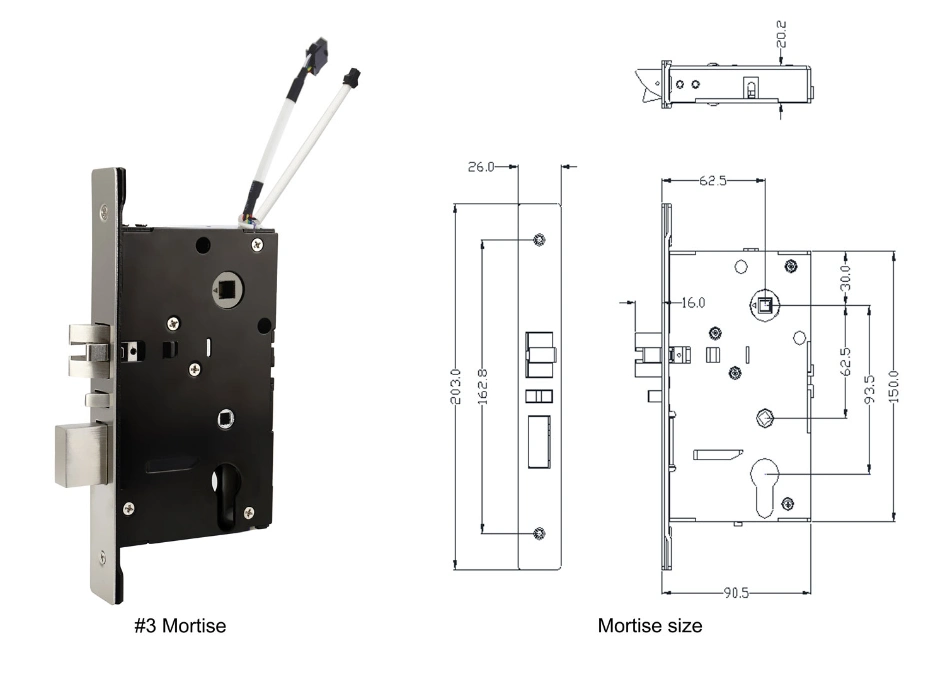 Safe Electronic MIFARE Card Lock for Hotel Room