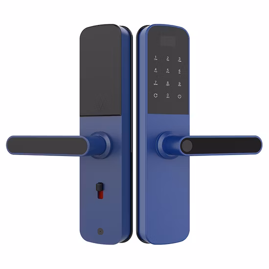 電子指紋認証磁気コンビネーションドアハードウェアスマートロックハンドル